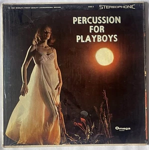 PERCUSSION FOR PLAYBOYS ~ LP 1959 OMEGA STEREOPHONIC OSD-2 CHEESECAKE in SHRINK - Picture 1 of 1