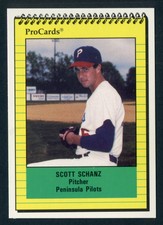 1991 ProCards * Scott Schanz * Peninsula Pilots