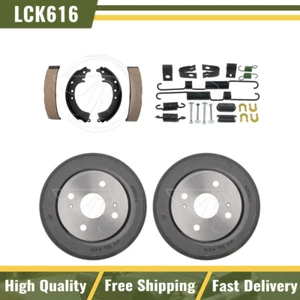Rear Brake Drums & Brake Shoes Hardware Spring Kit Fits 1974 1975 Toyota Corona - Foto 1 di 7
