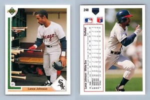 Lance Johnson - White Sox #248 Upper Deck 1991 Baseball Trading Card
