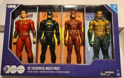 DC Comic Teatro Multi-Pack 12" Figura de Acción Set Batman Flash Aquaman Shazam Foto 1 de 4