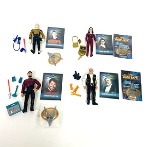 Star Trek The Next Generation Lot of 4 Playmates Action Figures 1993 Vintage toy - Picture 1 of 5