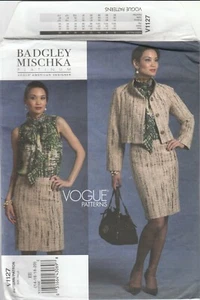 Vogue Sewing Pattern V1127 Badgley Mischka Miss Jacket Skirt Blouse Sz 14-20 - Picture 1 of 2