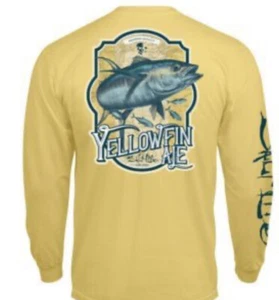 SALT LIFE BANANA gelb "YELLOWFIN ALE" L/S TASCHE T-SHIRT HERREN XLARGE - Bild 1 von 1