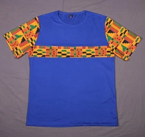 LucMatton Hemd Herren Extra Large Blau Tribal African Stretch Leicht - Bild 1 von 3
