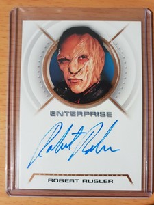 RITTENHOUSE STAR TREK ENTERPRISE 3 AUTO CARD A31 ROBERT RUSLER AS ORGOTH