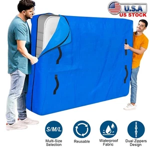 Heavy Duty Waterproof Bed Mattress Protector Cover Reusable Zipper Storage Bags - Picture 1 of 27
