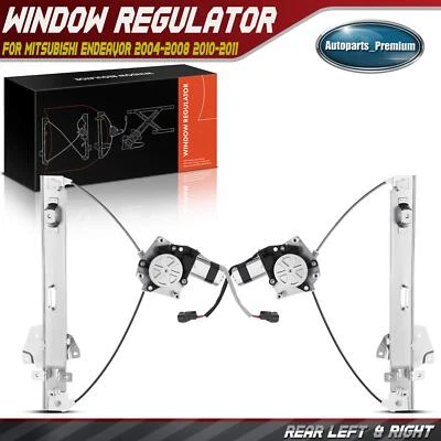 Regulador de ventana trasero 2 piezas con motor para Mitsubishi Endeavor 2004-2008 2010-2011 Foto 1 de 4