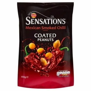 Walkers Sensations Peanuts Mexican Smoked Chilli 150g - (PACK OF 4) - Picture 1 of 1