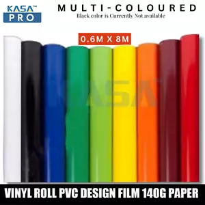 Kasa Plotter Cutter Vinyl Roll Pvc Design Film 140g Paper Advertising 0.6m X 8m - Picture 1 of 12