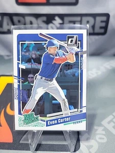 2023 Panini Donruss - Rated Prospect #42 Evan Carter Texas Rangers  - Picture 1 of 2