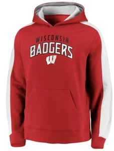 Fanatics Men’s Wisconsin Badgers Football Game Time Hoodie Sweatshirt Large L - Picture 1 of 10