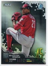 2019 Bowman Chrome Scouts Top 100 #BTP45 Hunter Greene Cincinnati Reds