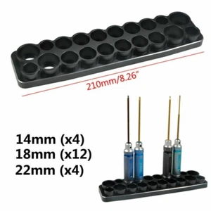 Aluminum 20 Slots Tools Sockets Screwdriver Holder Stand RC Display Tray Rack - Picture 1 of 10