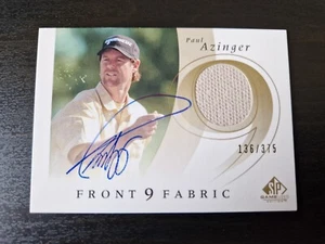 Paul Azinger 2002 SP Game Used Edition Golf Autograph Patch Card /375 - Bild 1 von 2
