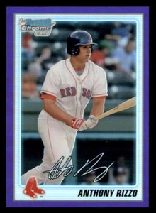 2010 Bowman Chrome Prospects Purple Refractor #BCP101 Anthony Rizzo SN #/999 - Picture 1 of 2