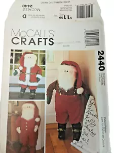 McCall's 2440 Sewing Pattern Santa Door Greeter 40 inches Tall Cut Complete - Picture 1 of 8