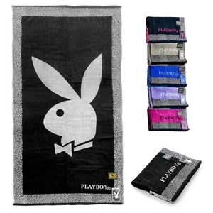 Telo Mare Playboy Spugna jaquard puro cotone egiziano asciugamano maxi 90x170cm - Picture 1 of 19