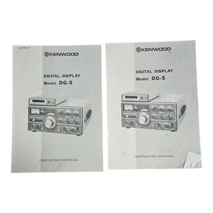 Lot Of 2 Kenwood DG-5 Operating Manual Original Acceptable - Picture 1 of 2