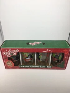 A Christmas Story Collectors Series Pint Glass Tumblers Four Pack Barware NIB - Picture 1 of 6