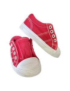 Cat & Jack Red and White Sneakers Size 4 Preowned - Picture 1 of 3