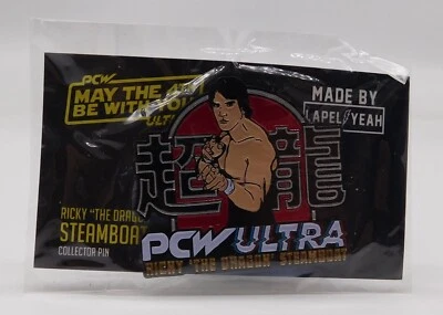 Pin de solapa de lucha libre Ricky The Dragon Steamboat PCW exclusivo luchador de la WWE Foto 1 de 4