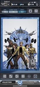 Topps Star Wars Card Trader - 2016 Rare - Evolution Comics - Blue & Green AWARD - Picture 1 of 4