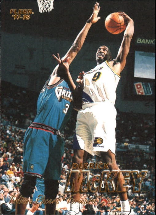1997-98 Fleer Indiana Pacers Basketball Card #164 Derrick McKey