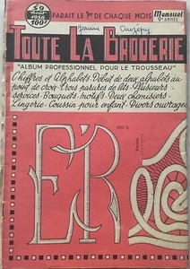 TOUTE LA BRODERIE n° 59 revue d'Août 1958 Album professionnel pour le trousseau - Imagen 1 de 3