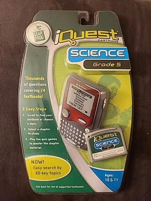 Leap Frog I quest science grade 5 cartridge ages 10 & 11 new sealed - Image 1 of 2