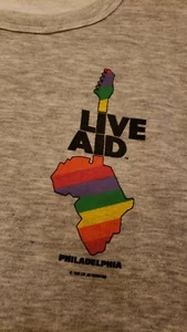 40 Year Old Live AId 1985 Vintage Original MINT NEW Sweat Shirt Medium A+++ - Picture 1 of 11