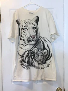 VINTAGE WHITE TIGERS UNISEX ONE SIZE SHIRT MADE IN USA - Picture 1 of 4