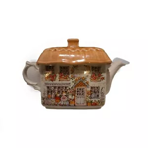 slight chip Sadler Ye Olde Ivy Cottage Ceramic Teapot Flowers Vintage 1980 - Picture 1 of 6