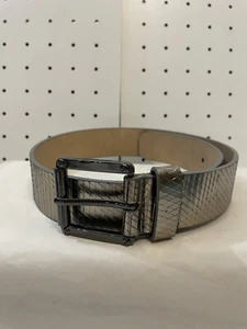 Vince Camuto King Silber Ledergürtel Damen Gr. S 24,00 - Bild 1 von 4