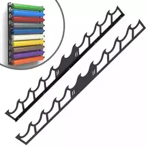 10 Rolls Vinyl Wraps Film Sheet Storage Rack Organizer With Screws, Wall-Mount - Picture 1 of 4