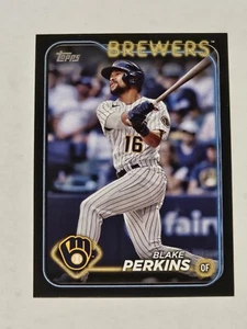 2024 Topps Series 2 - Blake Perkins #663 Black Border - Brewers 15/73 - Picture 1 of 2