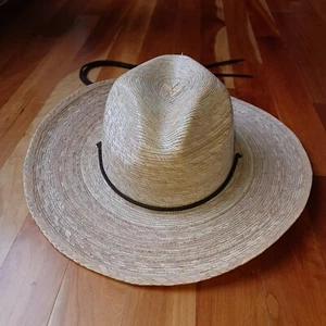 Women's Tula Straw Gardening Hat Made in Austin Texas Sun for Gardeners Beach 7 - Picture 1 of 12