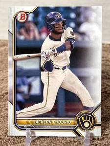 2022 Bowman Draft Jackson Chourio Milwaukee Brewers Prospect card #BD-115 - Picture 1 of 2