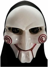 CARNEVALE HALLOWEEN MASCHERA SAW L'ENIGMISTA IN PLASTICA MASK COSPLAY