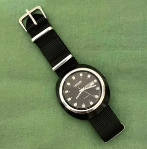 Citizen 61-0259 4-652380 Vintage Automatik Mechanische Uhr 41x43mm - Bild 1 von 3