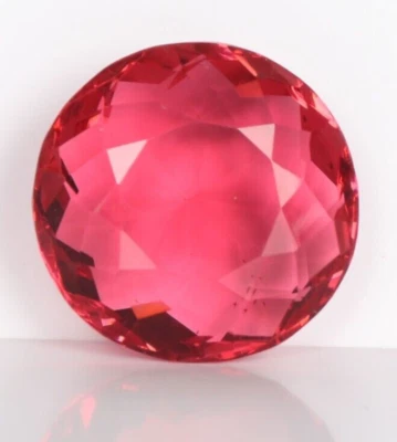 AAA+ Large Pink Tourmaline 48.65 Ct. Round Cut Loose Gemstone Gift for Women/Her - Image 1 of 4