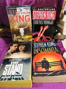 Stephen King Lot Of 4 Paperback Books Rose Madder, The Stand, Insomnia Four Past - Picture 1 of 2