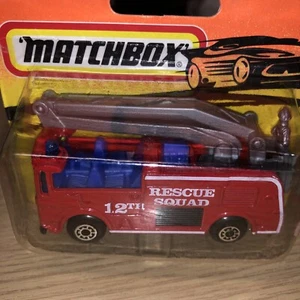 Matchbox #13 Snorkel Fire Engine 12th Rescue Squad. Blister never opened. Mint. - Picture 1 of 6