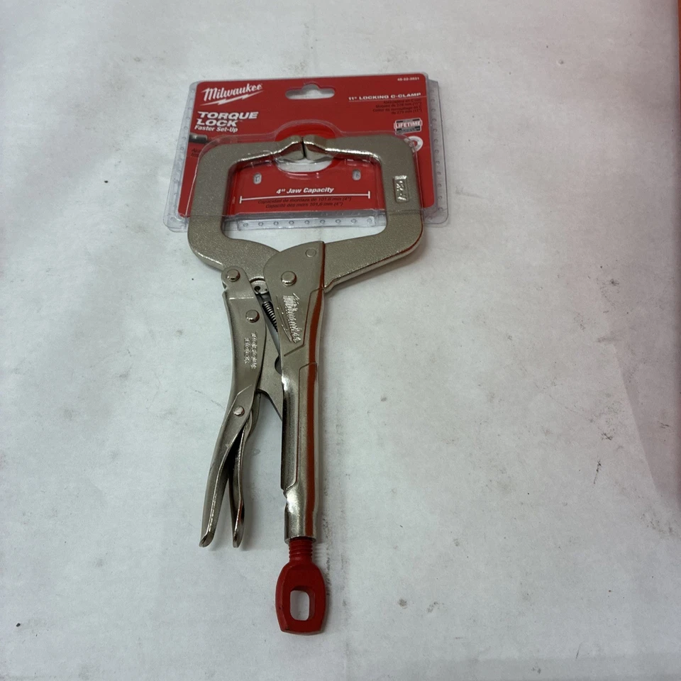 MILWAUKEE Torque Lock Locking C-Clamp, Regular 48-22-3531 - Image 1 of 1