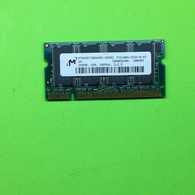 MT8VDDT3264HDG CBNB65E001 256 MB DDR-266 (PC-2100) PC-2100S RAM Memory - Image 1 of 2