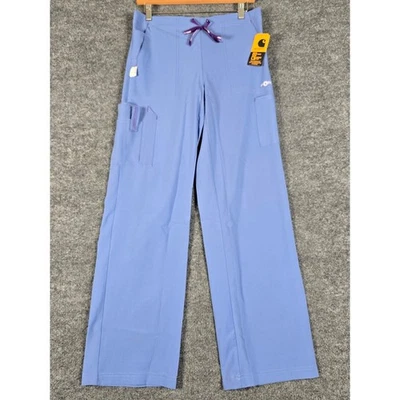 Carhartt Force Flex Modern Fit Boot Cut Scrub Pants Women's Size S Blue MP2110W - Image 1 of 4