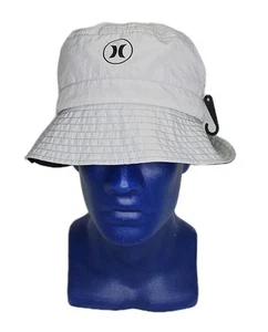Hurley Bucket Hat Zion Reversible Wolf Grey Black New Skate Surf - Picture 1 of 4