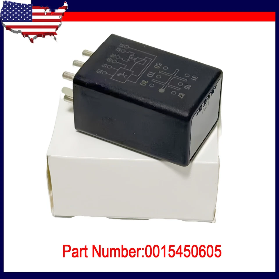 For Mercedes Benz 380SL 450SL 450SLC 450SEL 1973-1981 0015450605 Fuel Pump Relay - Image 1 of 4