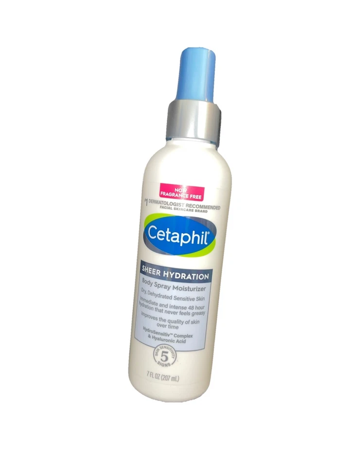 Cetaphil Sheer Hydration Body Spray Moisturizer Dry Dehydrated Sensitive Skin7oz - image 1 of 1
