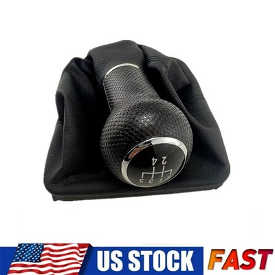 Manual 5-Speed Gear Shift Knob Lever Gaitor Boot For Volkswagen Jetta 2002-2012 - Image 1 of 4